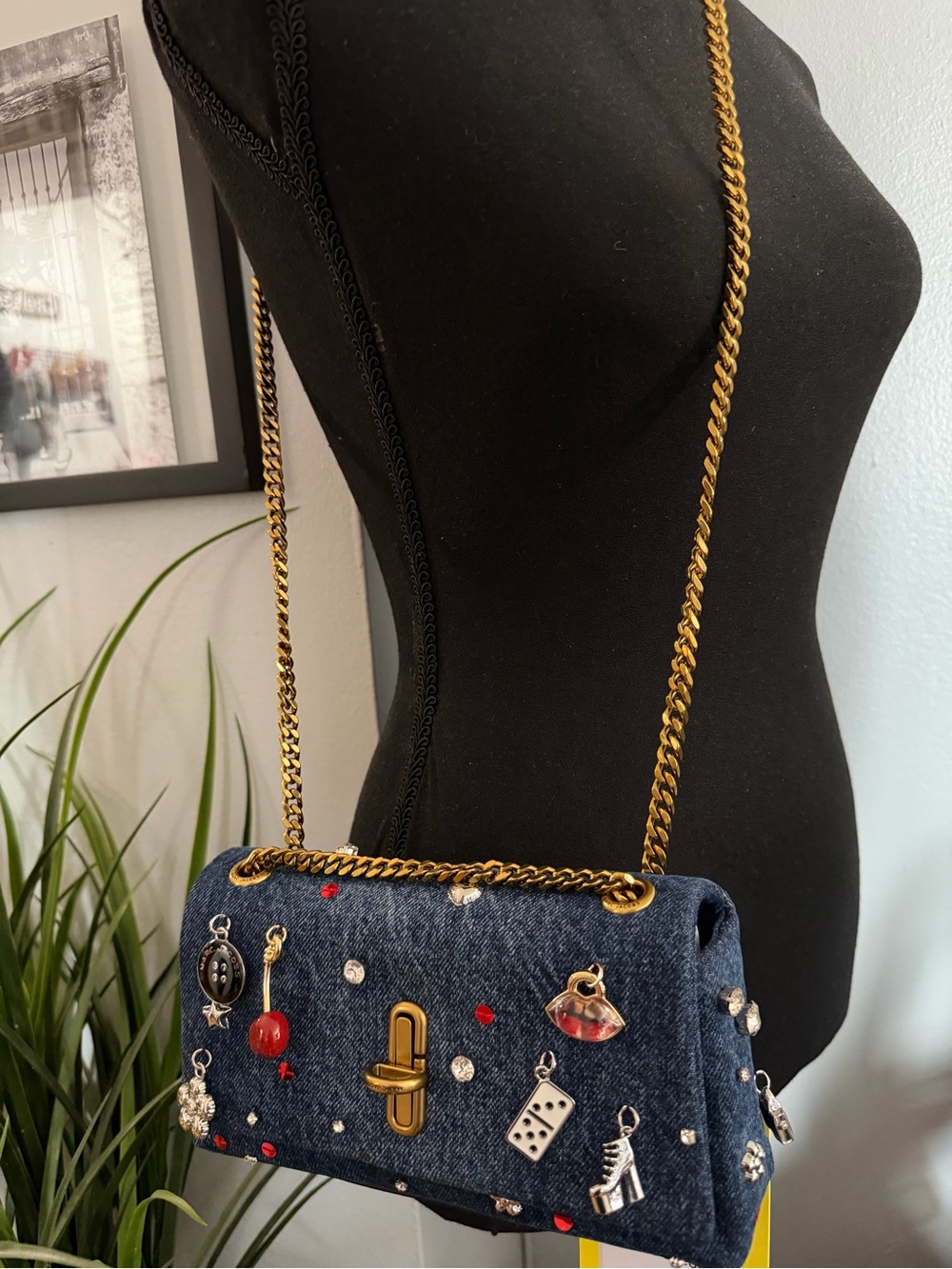 Marc Jacobs Trinket Charm Denim Bag (NWT) - Picture 15 of 16